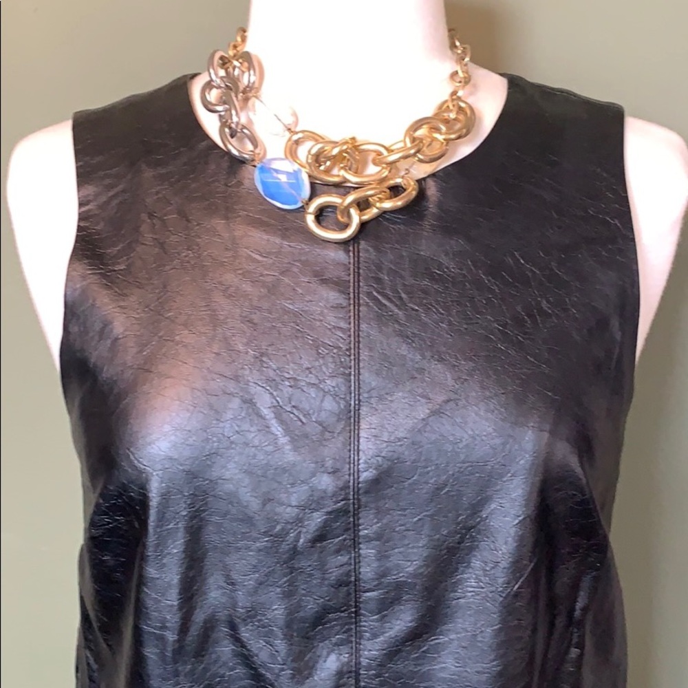 My absolute favorite FAUX Leather Dress, Black M